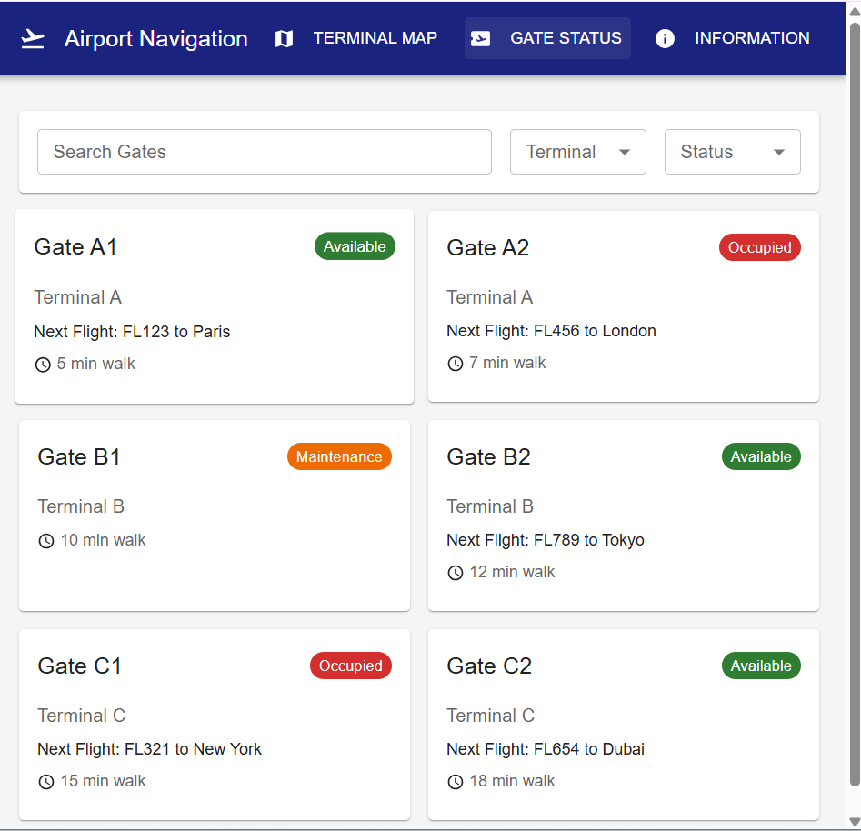 Airport Navagation System